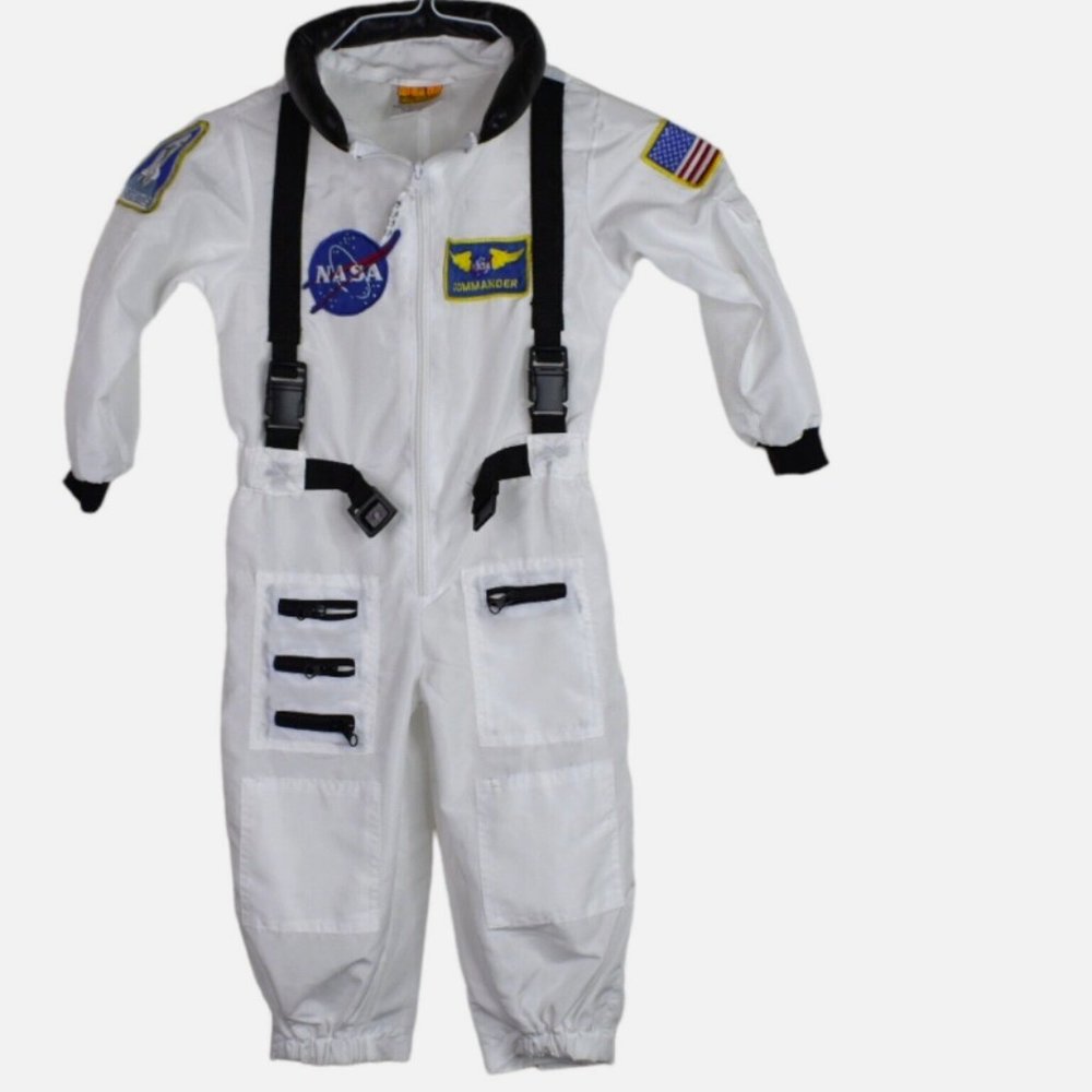 Nasa Childrens Space Suit - White - Size 4-6